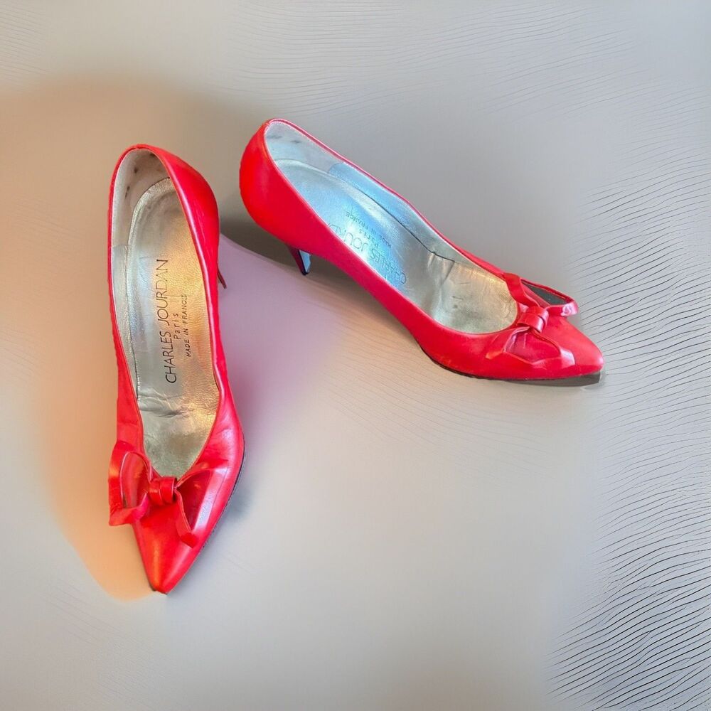 Charles-jourdan Women's Bow Front Point Toe Heels